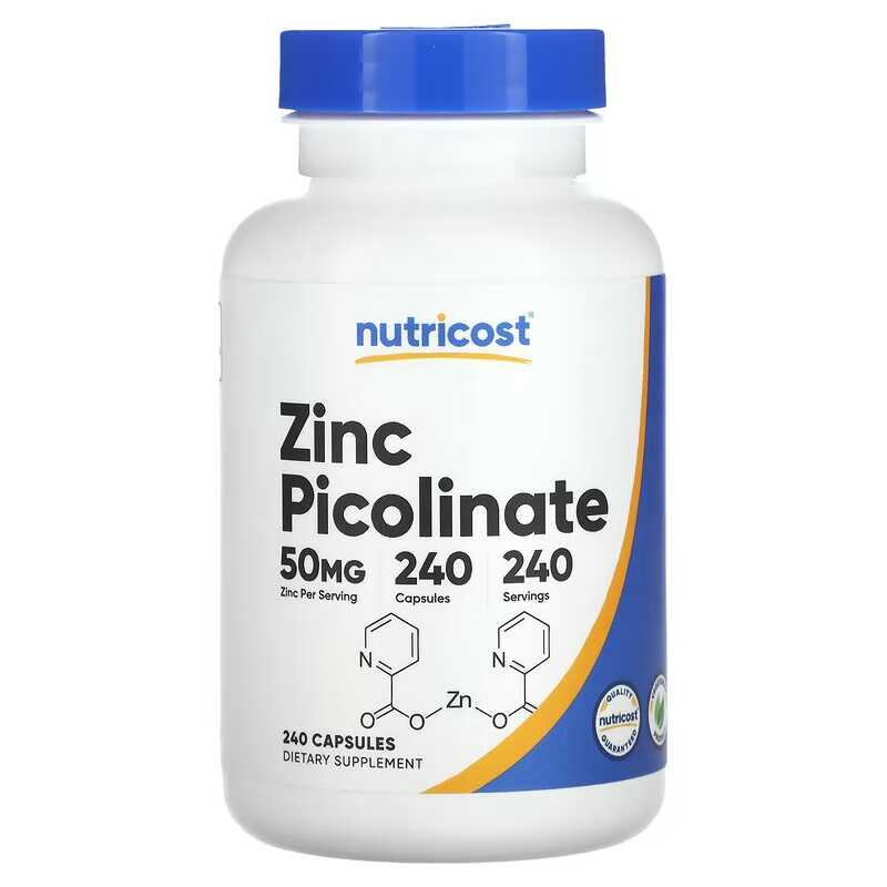 Zinc Supplement 50Mg - Zinkpicolinat, 50 mg, 240 Tabletten pro