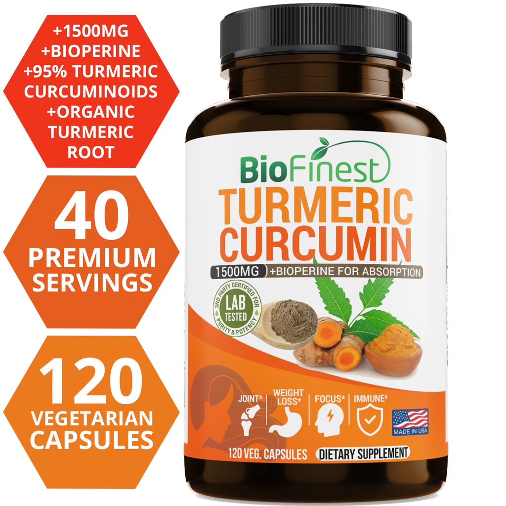 Turmeric Curcumin Capsule - Biofinstes Curcumin 1500 mg 95 %