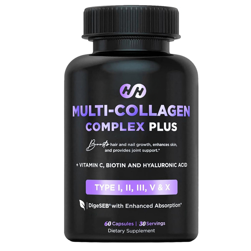 Biotin Hair Growth - 60 Kapseln Multi-Kollagen Biotin, Hyaluronsäure, Vitamin