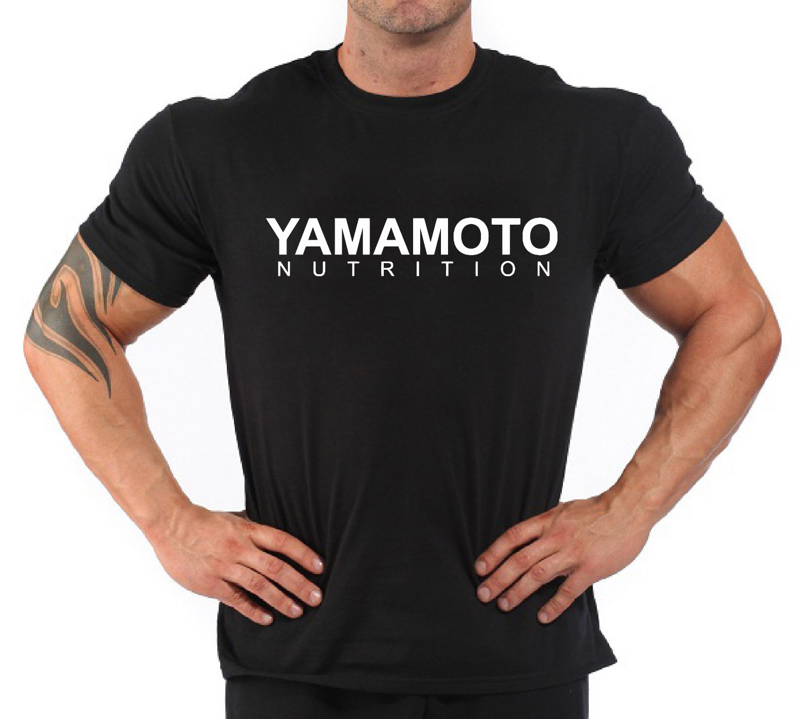 Nutrition For Fitness - Bodybuilding Fitness Gym T-Shirt „Yamamoto Nutrition“