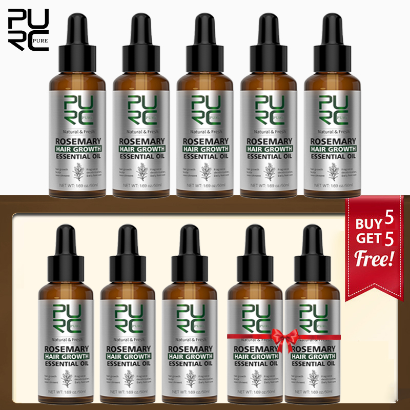 Biotin Hair Growth - PURC Rosmarinöl-Set für Haarwachstum, Behandlung gegen