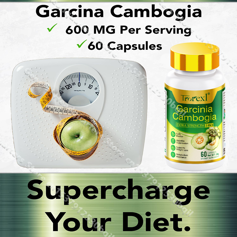 Garcinia Cambogia Extract - Garcinia-Cambogia-Extrakt zur Gewichtskontrolle, Kohlenhydratblocker, Appetitzügler, ohne