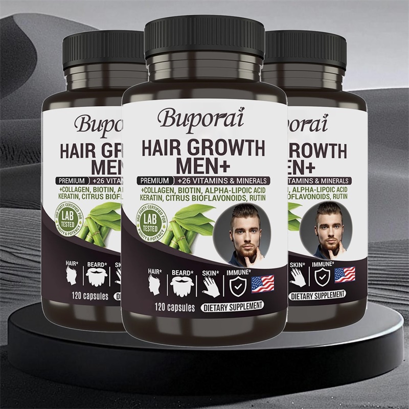 Biotin Hair Growth - Haarwachstums-Männer-Ergänzungsmittel – Bartwachstums-Ergänzungsmittel für Männer, unterstützt