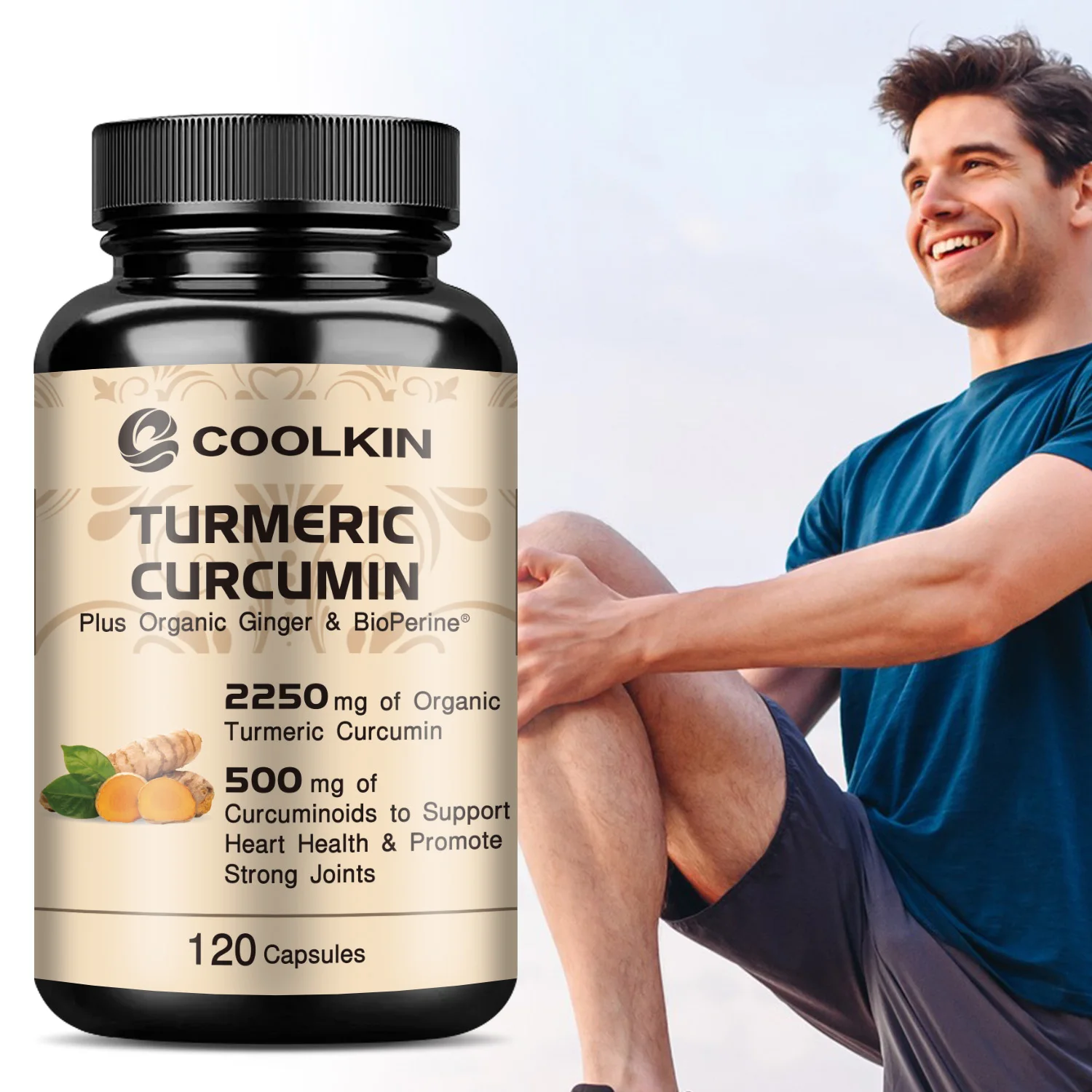 Turmeric Curcumin Capsule - Kurkuma-Curcumin – mit 95 % Curcumin,