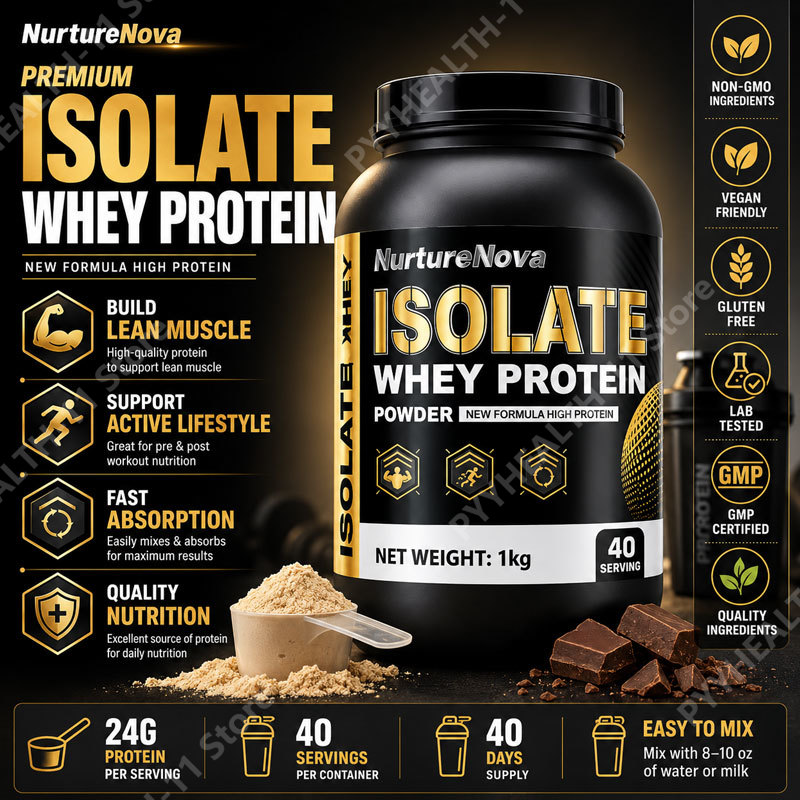 Nutrition Fitness Supplements - Whey Protein Isolat Pulver Fettarmes Nahrungsergänzungsmittel
