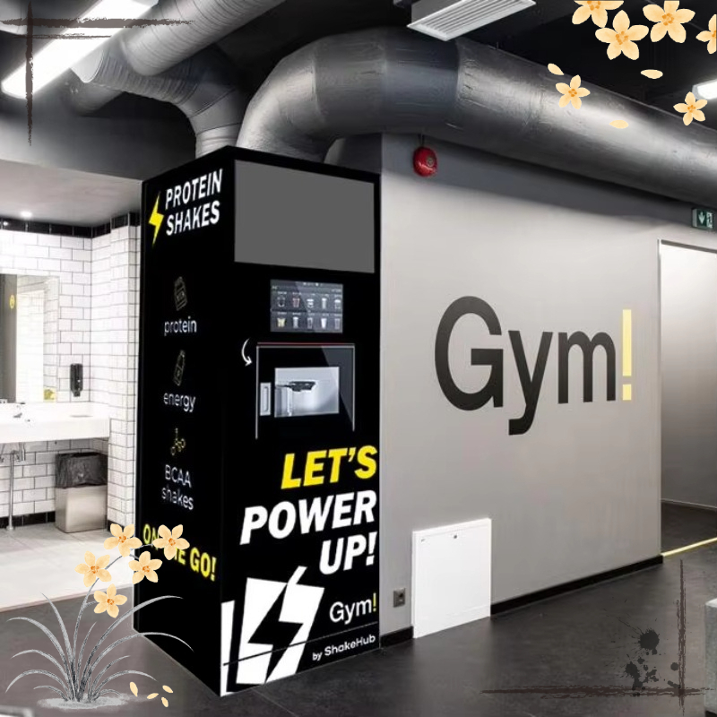 Nutrition For Fitness - Maßgeschneiderter Getränkeautomat für Nahrungsergänzungsmittel Automatischer Protein-Shake-Kiosk