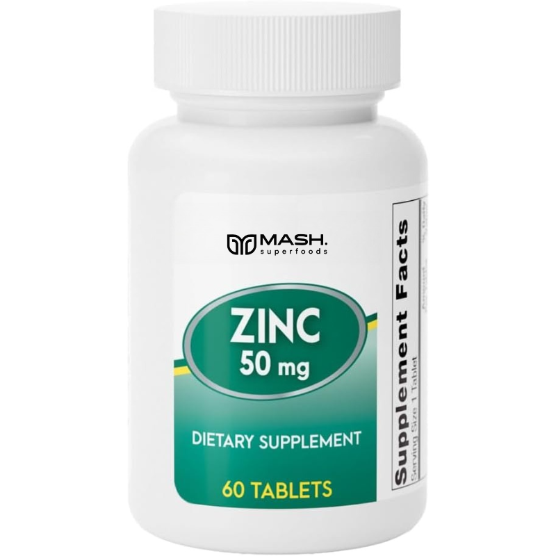 Zinc Supplement 50Mg - Zink MG50 | Reinigungslabel 50MG Element