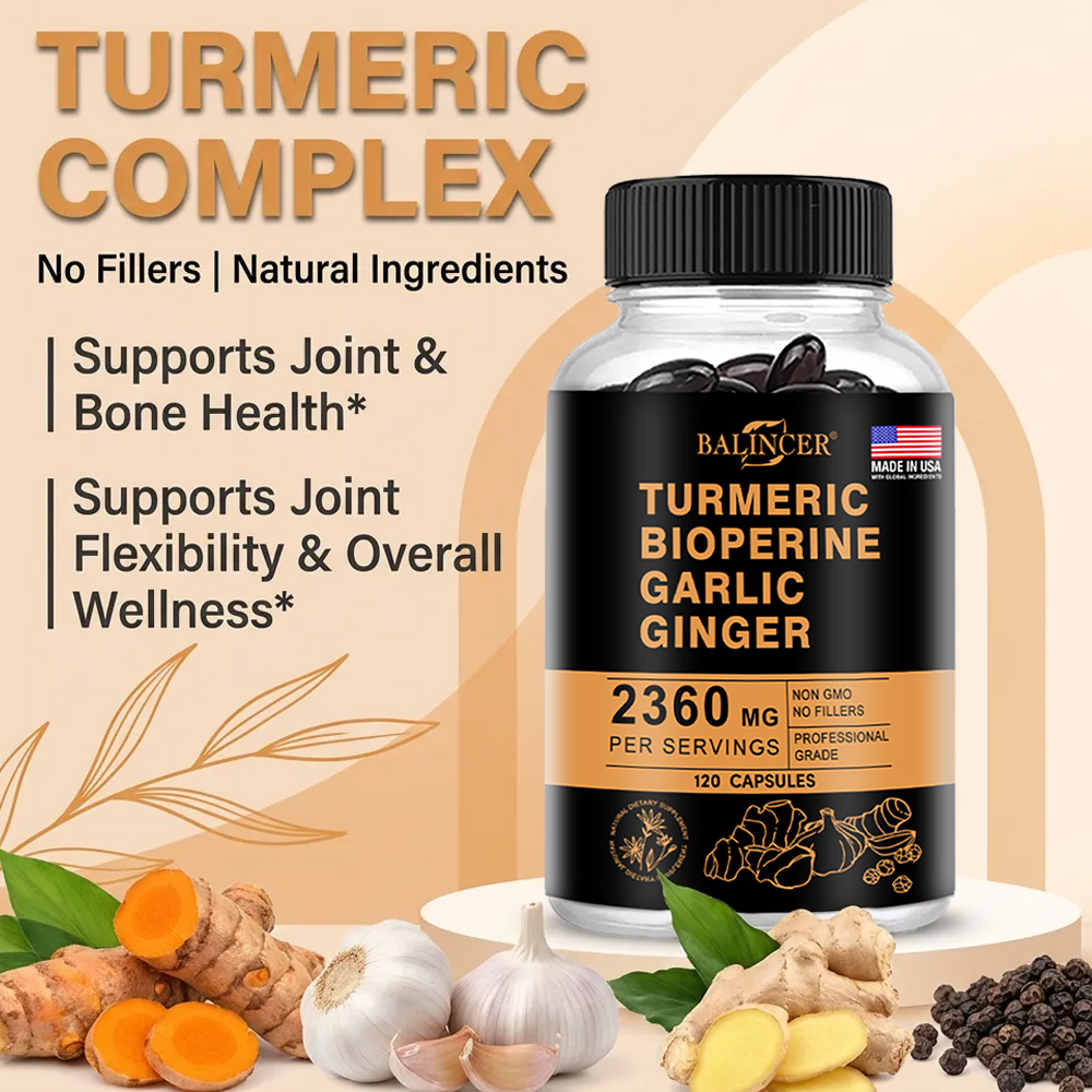 Kurkuma-Ingwer-Kapseln 2360mg  – Turmeric Curcumin Capsule Bewertung und Preis