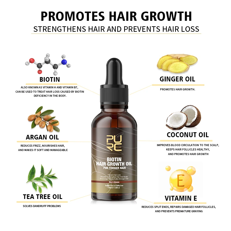 Purc Biotin Haaröl Haarwuchs m – Biotin Hair Growth Bewertung und Preis