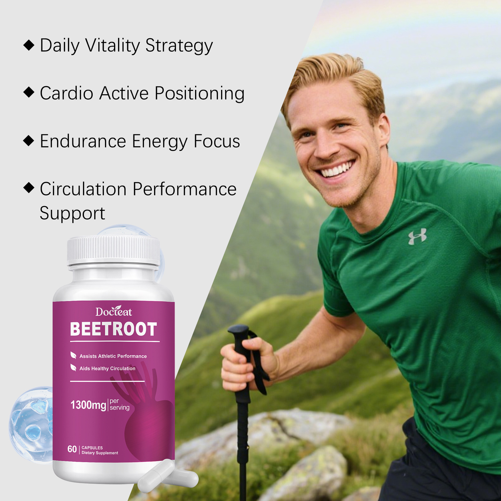 Bio-Rote-Bete-Kapseln zur Stei – Nutrition Physical Fitness Bewertung und Preis