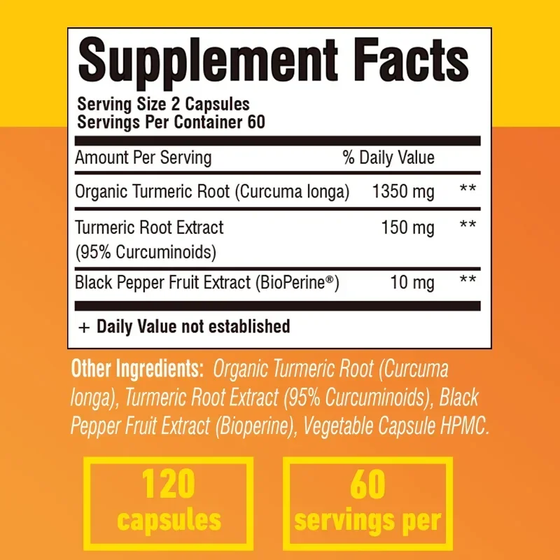 Kurkuma Curcumin – Antioxidans – Turmeric Curcumin Capsule Bewertung und Preis