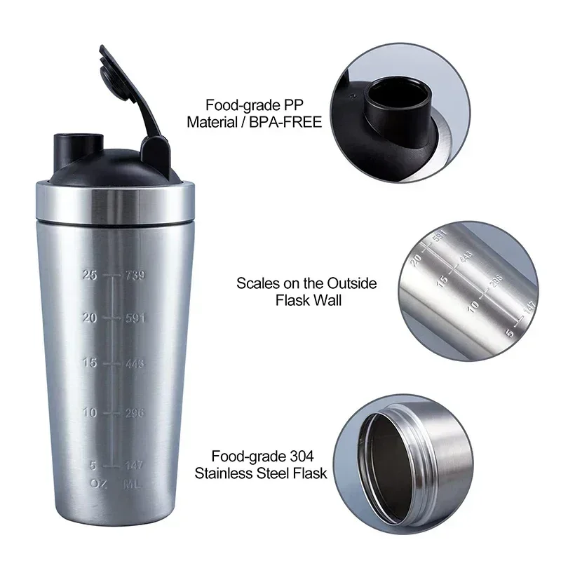Edelstahl Protein Shaker Beche – Nutrition For Fitness Bewertung und Preis