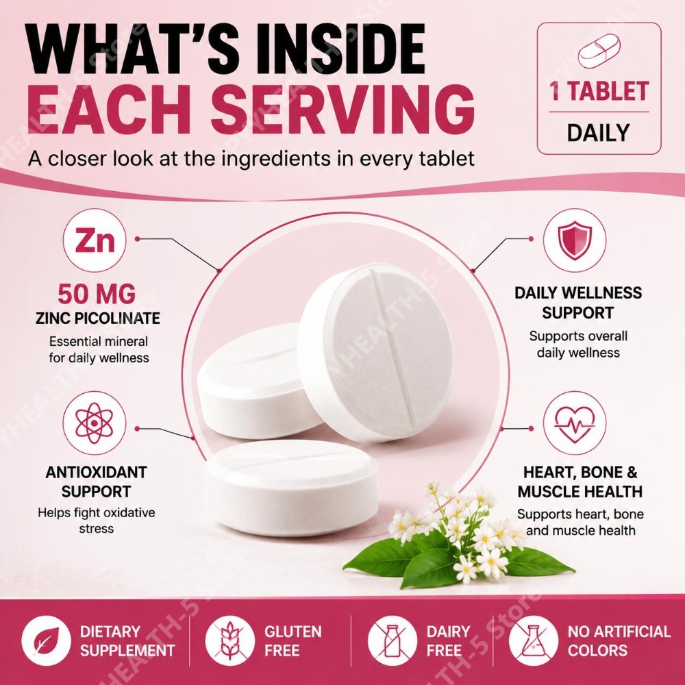 Zinkpicolinat-Tabletten zur An – Zinc Supplement 50Mg Bewertung und Preis