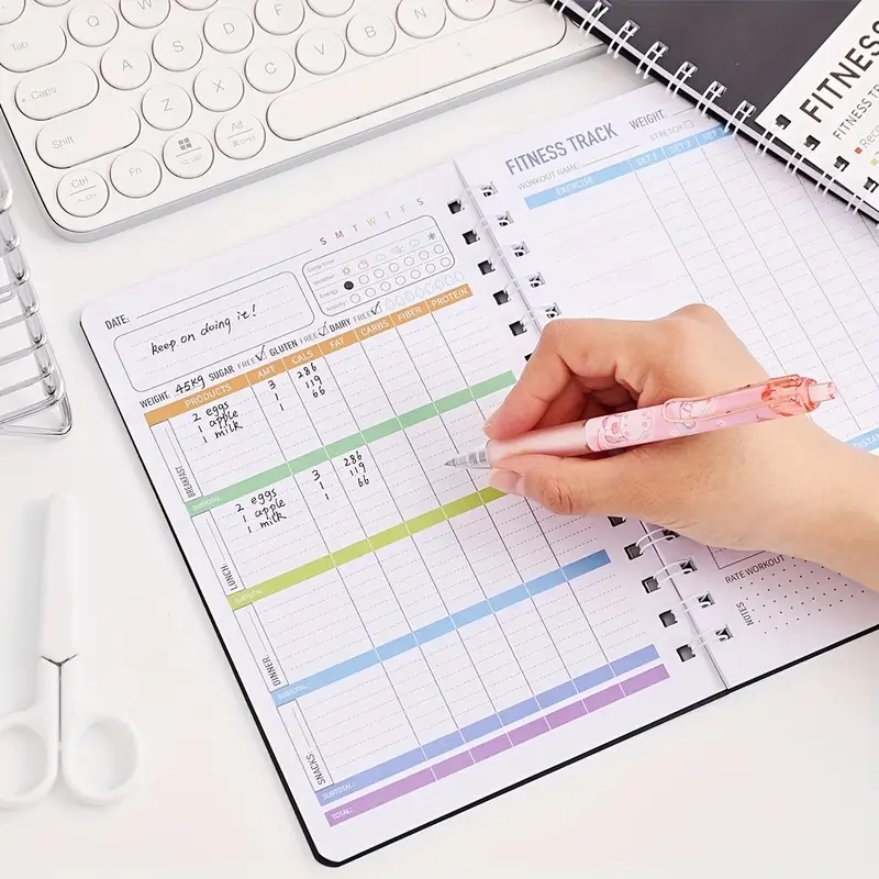 Fitness-Tagebuch Notizbuch Täg – Nutrition Fitness Plan Bewertung und Preis