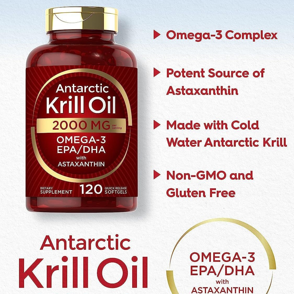 Krillöl-Weichkapseln ergänzen  – Nutrition For Fitness Bewertung und Preis