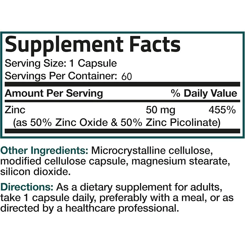 Zink-50 mg Komplex Hochleistun – Zinc Supplement 50Mg Bewertung und Preis